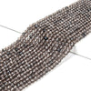 Natural Ice Obsidian Gemstone Grade AAA 4MM Micro Faceted Round Loose Beads 15 inch Full Strand (80018260-P100)