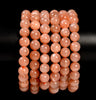 Natural Sunstone Gemstone Round Bracelet 8MM 7.5 inch Strand (80020707-S50)