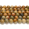 Natural Picture Jasper Gemstone Round 6MM 8MM 10MM Loose Beads (D711)