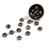Natural Black Labradorite Larvikite Gemstone Large Hole Beads Rondelle Donut 14MM BULK LOT 2,6,12,24,50 Beads (80021192-S63)