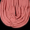 Pink Lava Gemstone Rondelle Heshi Slice 4X2MM 6X3MM Loose Beads (D645)