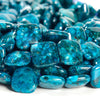 Blue Crinoid Fossil Gemstone Square 15MM Loose Beads 7.5 inch Half Strand (80020656-D661)