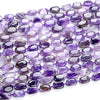 Natural Amethyst Gemstone Rectangle Cube 11X9MM 18X11MM 21X10MM 20X12MM Loose Beads (D421)