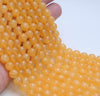 6mm Natural Rare Honey Calsite Gemstone Grade AAA Orange Smooth Round 6mm Loose Beads 15.5 inch Full Strand (80005161-458)