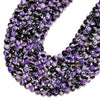 Black Purple Fire Agate Gemstone Round 6MM 8MM 10MM Loose Beads (D702)