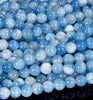 Blue White Persian Jade Gemstone Round 4MM 6MM 8MM 10MM Loose Beads (D567)