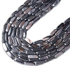 Dark Bronze Mother of Pearl Shell MOP Gemstone 8X22MM Rectangle Tube Loose Beads (D434)