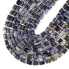 Natural Sodalite Gemstone Faceted Round Tube Hexagon 10X8MM Loose Beads (D724)