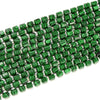 Malachite Gemstone Faceted Round Tube Hexagon 10X8MM Loose Beads (D723)