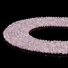 Natural Kunzite Gemstone Grade AAA Micro Faceted Round 4MM Loose Beads 15 inch Full Strand (80020510-P115)