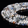 Natural Sodalite Gemstone Micro Faceted Round 4MM Loose Beads 15 inch Full Strand (80020508-P114)