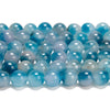 Aqua Blue Jade Gemstone Round 8MM Loose Beads 14.5 inch Full Strand (80020097-D619)