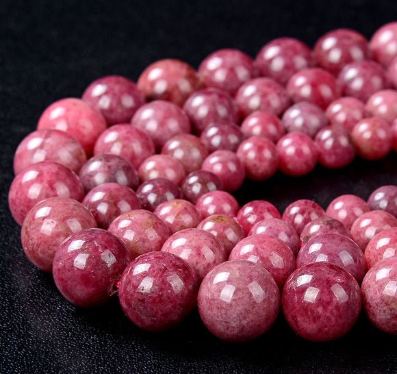 Rare Natural Thulite Pink Zoisite Gemstone Grade AAA Round 7MM 8MM 9MM 10MM 11MM 12MM 13MM Loose Beads (D225)