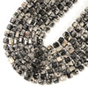 Natural Map Jasper Gemstone Faceted Round Tube Hexagon 10X8MM Loose Beads (D724)