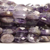 Natural Amethyst Gemstone Micro Faceted Oval 11X7MM Loose Beads 7.5 inch Half Strand (80021479-D718)