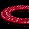 Ruby Red Color Jade Gemstone Round 8MM Loose Beads 14.5 inch Full Strand (80020095-D618)