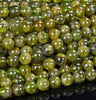 Natural Rough Peridot Gemstone Round 5MM 6MM 7MM 8MM 9MM 10MM 11MM 12MM Loose Beads (D527)