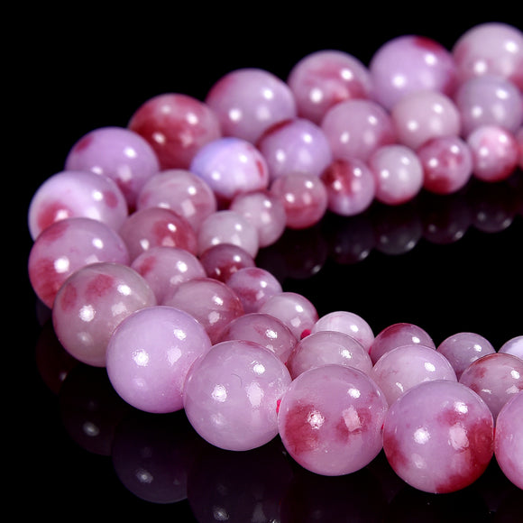 Red Pink Persian Jade Gemstone Round 6MM 8MM 10MM Loose Beads (D574)