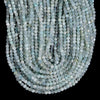 Natural Aquamarine Gemstone Grade AA Faceted Diamond Cut Cube 5MM Loose Beads (P116)