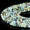 Natural Blue Opal Gemstone 2MM Micro Faceted Round Loose Beads 15 inch Full Strand (80018161-P93)