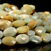 Natural Amazonite Gemstone Micro Faceted Oval 11X7MM Loose Beads 7.5 inch Half Strand (80021492-D718)