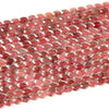 Natural Strawberry Lepidocrocite Quartz Gemstone Micro Faceted Oval 8X6MM 11X7MM Loose Beads 7.5inch Half Strand (D717 D718)