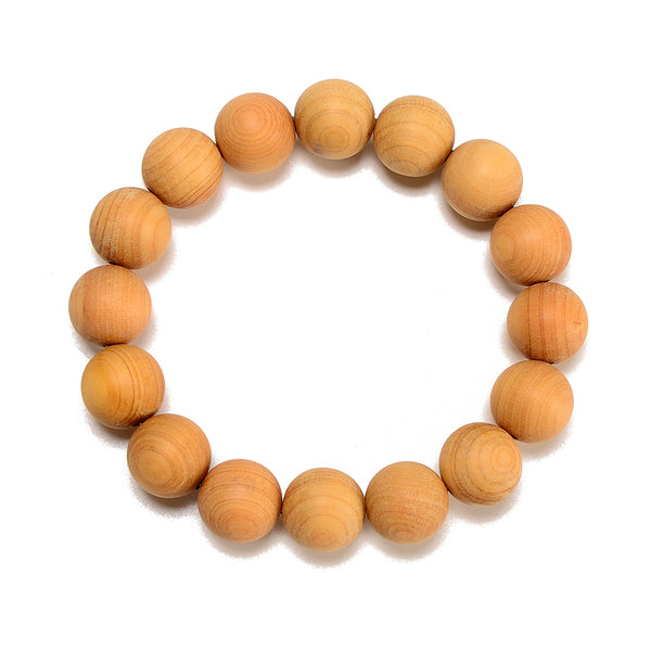 Natural Aromatic Thuja Sutchuenensis Gemstone Round Bracelet 8MM 10MM 12MM 7.5 inch Strand (S60)