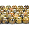 Yellow Yooperlite UV Reactive Gemstone Round 8MM Loose Beads (D484)