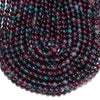 Red Blue Jade Gemstone Round 6MM Loose Beads 14.5 inch Full Strand (80020215-D627)
