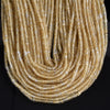 Yellow Cherry Quartz Gemstone Heshi Rondelle Slice 4X2MM Loose Beads 14.5 inch Full Strand (80019474-P105)