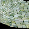 Natural New Jade Gemstone 12X8MM Faceted Cylinder Round Tube Loose Beads (D464)