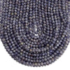 Natural Iolite Gemstone Grade A Round 3MM 4MM 5MM 6MM Loose Beads 15 inch Full Strand (P117)
