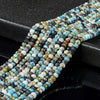 Natural Blue Opal Gemstone Grade A Micro Faceted Rondelle 4X3MM Loose Beads (P89)