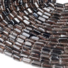 Natural Smoky Quartz Gemstone 12X8MM Faceted Cylinder Round Tube Loose Beads (D465)