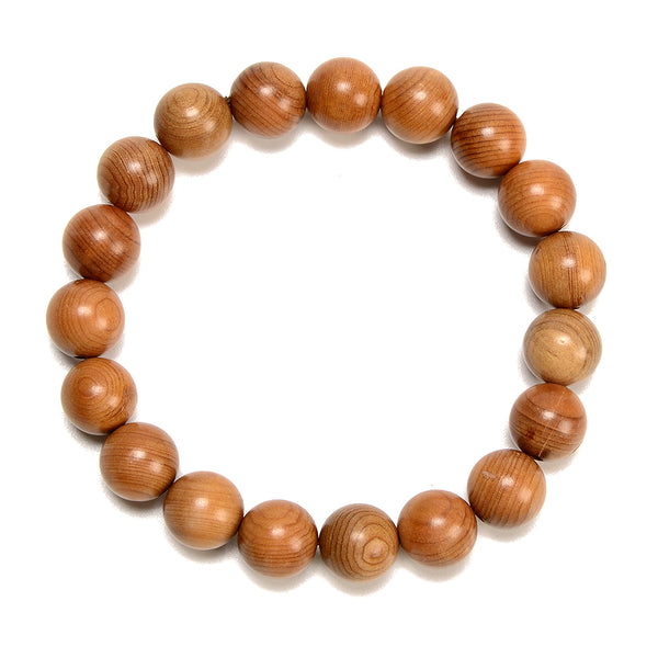 Natural Pearwood Round Bracelet 6MM 8MM 10MM 12MM 7.5 inch Strand (S59)