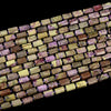 Natural Atlantisite Stichtite Gemstone Faceted Round Tube 12X8MM Loose Beads (D725)