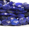 Treated Lapis Lazuli Gemstone Micro Faceted Oval 11X7MM Loose Beads 7.5 inch Half Strand (80021477-D718)