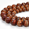 Green Brown Tibetan Dzi Agate Etched Line Ring Mala Antique Boho Beads Gemstone Round 8MM 10MM 12MM Loose Beads (D518)