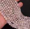 6-7mm Natural Kunzite Gemstone Light Pink Round Loose Beads 15 inch Full Strand (80000843-157)