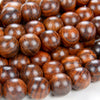 Natural Tiger Skin Sandalwood Mala Meditation Beads Round 6MM 8MM 10MM 12MM Loose Beads 16 inch BULK LOT (8-W0)