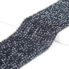 Natural Black Tourmaline Gemstone Grade AA Micro Faceted Round 2MM Loose Beads 15 inch Full Strand (80018438-P101)