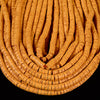 Yellow Lava Gemstone Rondelle Heshi Slice 4X2MM 6X3MM Loose Beads (D645)