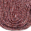 Natural Purple Red Garnet Gemstone Grade AA 4MM Micro Faceted Round Loose Beads 15 inch Full Strand (80018259-P100)