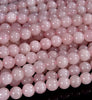 Natural Madagascar Rose Quartz Gemstone Round 6MM 8MM 10MM Loose Beads (D546)