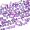 Natural Lavender Amethyst Gemstone Faceted Nugget 10X12-11X14MM 12X15-13X16MM 17X22-19X23MM Loose Beads (D426)