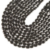 Natural Black Obsidian Gemstone Micro Faceted Oval 11X7MM Loose Beads 7.5 inch Half Strand (80021491-D718)