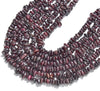 Natural Red Garnet Gemstone Pebble Nugget Freeform Rondelle 8-10MM Loose Beads (D558)