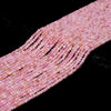 2MM Natural Pink Opal Gemstone Grade AAA Micro Faceted Round Loose Beads 15.5 inch Full Strand (80017899-P82)