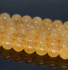 6mm Natural Rare Honey Calsite Gemstone Grade AAA Orange Smooth Round 6mm Loose Beads 7.5 inch Half Strand (80005161 H-458)