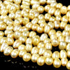 Natural Freshwater Yellow Pearl Gemstone Potato 5-8MM Loose Beads (S30)